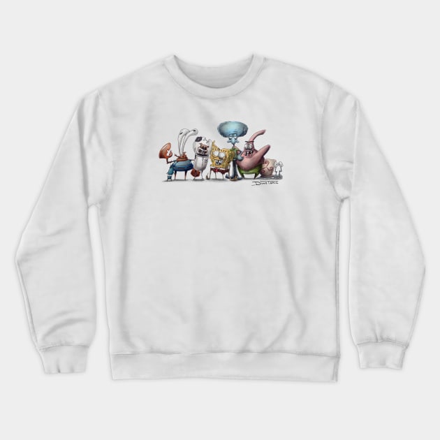 Spongebob Crewneck Sweatshirt by DinoTomic